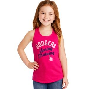 Under Armour Tank Top Girl XS Pink LA Dodgers Baseball Spring Training Heat Gear